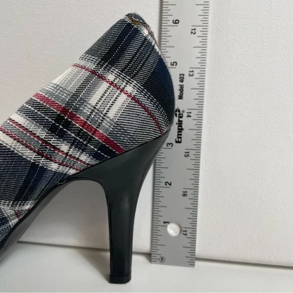 Kelly & Katie Plaid High Heel Pumps Women’s Size 7 - Holiday Preppy Classic - Picture 5 of 10
